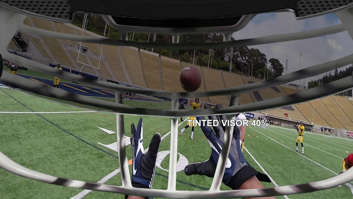 dark football visor