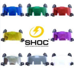Under Armour Youth Football Visors; Shoc Visor Inserts